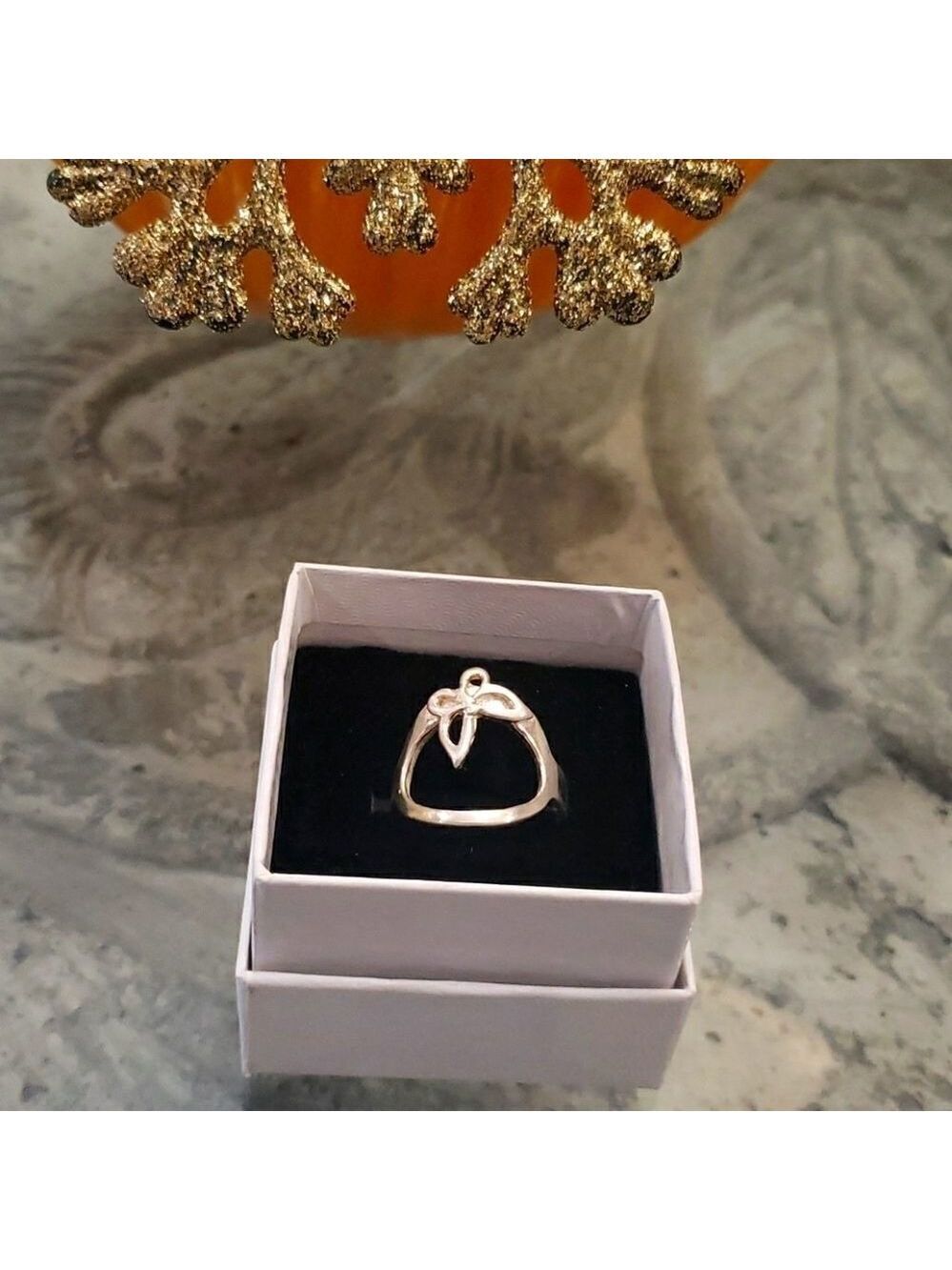 🌹 Silver Butterfly Ring 925